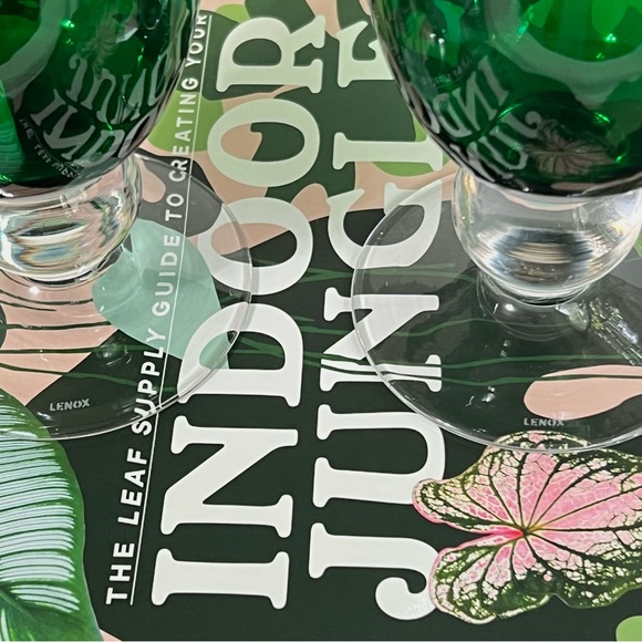 2 Lenox Holiday Gems Emerald Green All Purpose Wine Glass 8879547 Goblet Gift - Picture 10 of 13